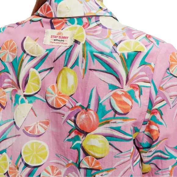 Camp shirt & High rise casual printed shorts set - Picture 6 of 16